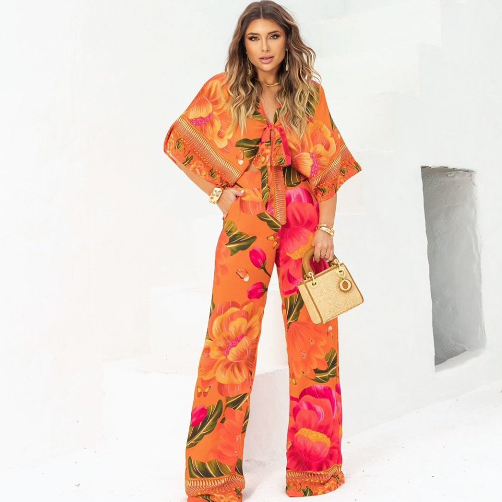 NWT FARM RIO INSPIRED JUMPSUIT